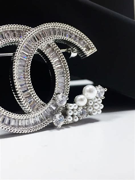 chanel brooch white|authentic chanel brooches.